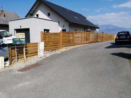 Fabrication Panneaux Brise Vue En Savoie Après